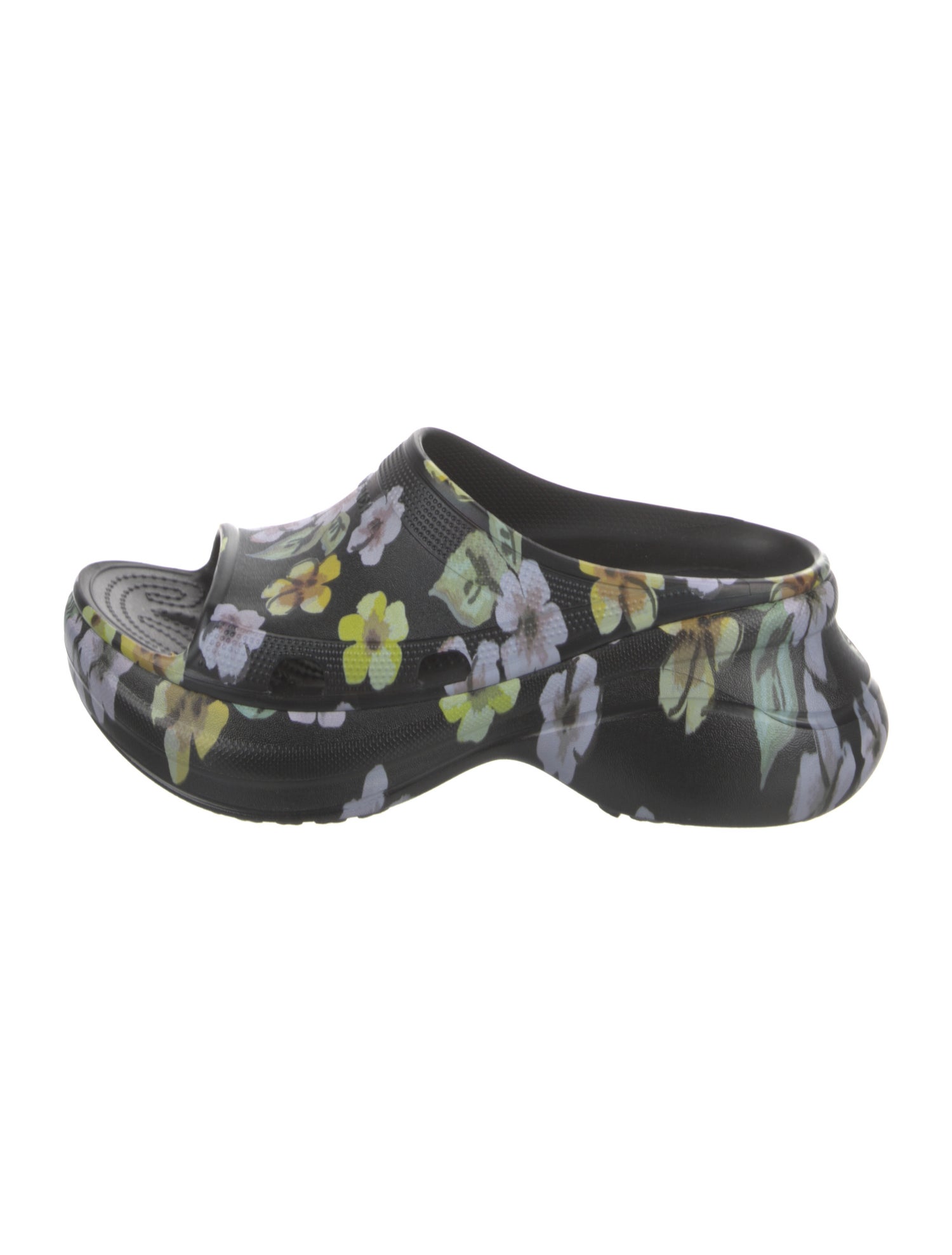 Balenciaga Floral Print Slides