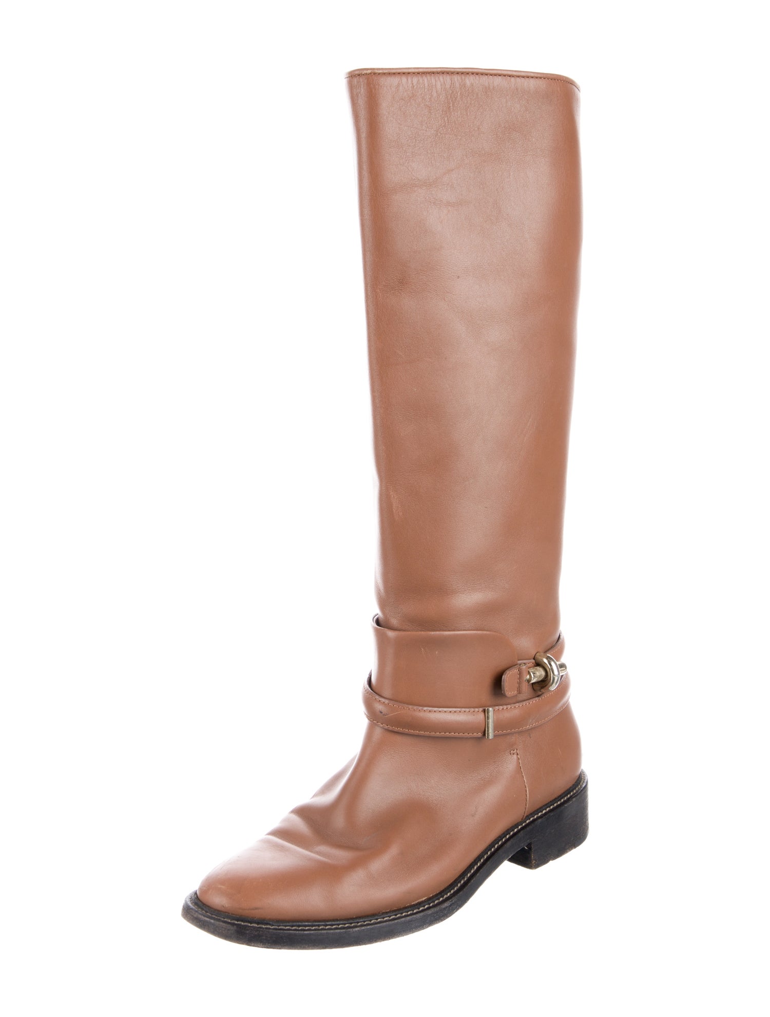 Balenciaga Leather Riding Boots