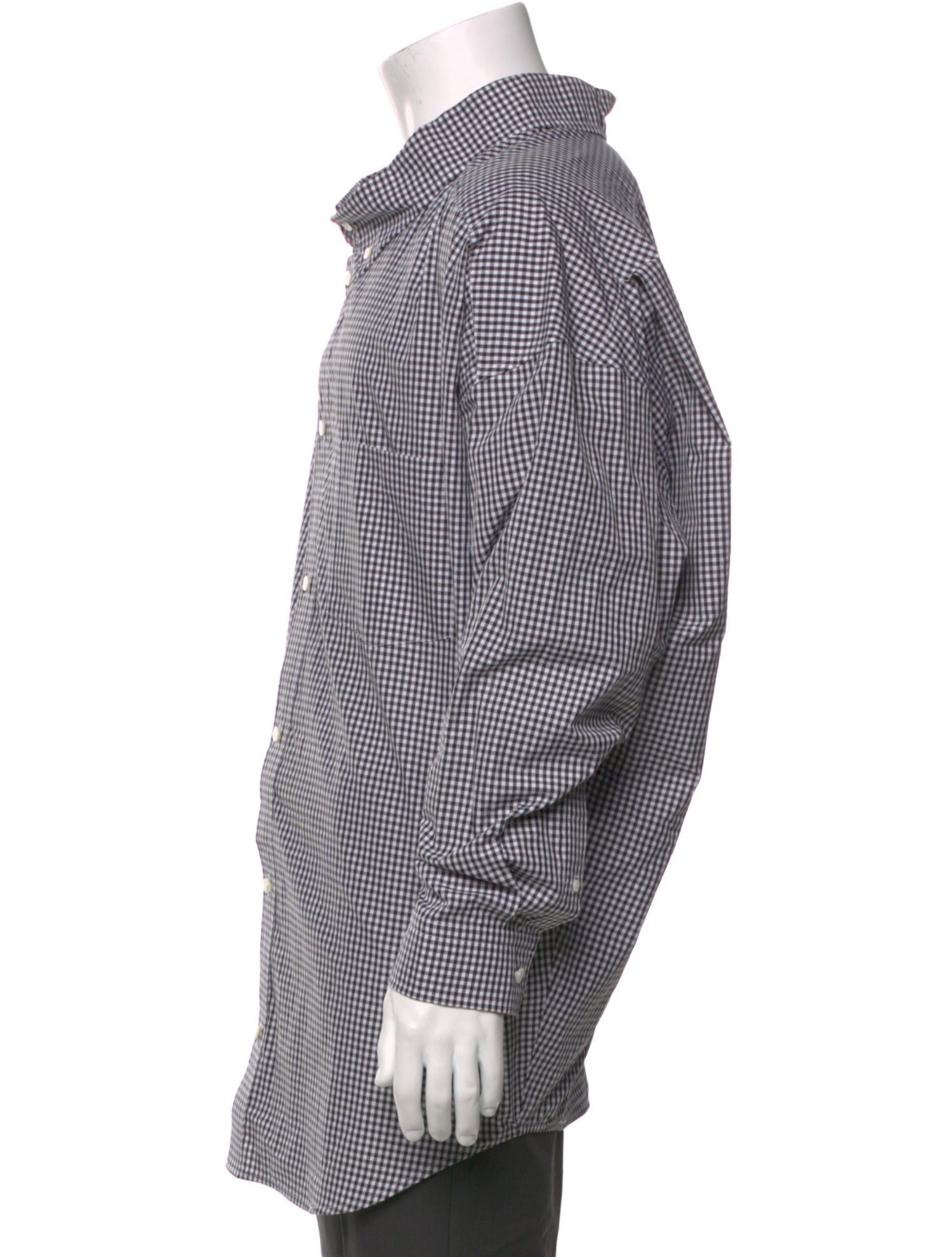 Balenciaga 2021 Plaid Print Shirt