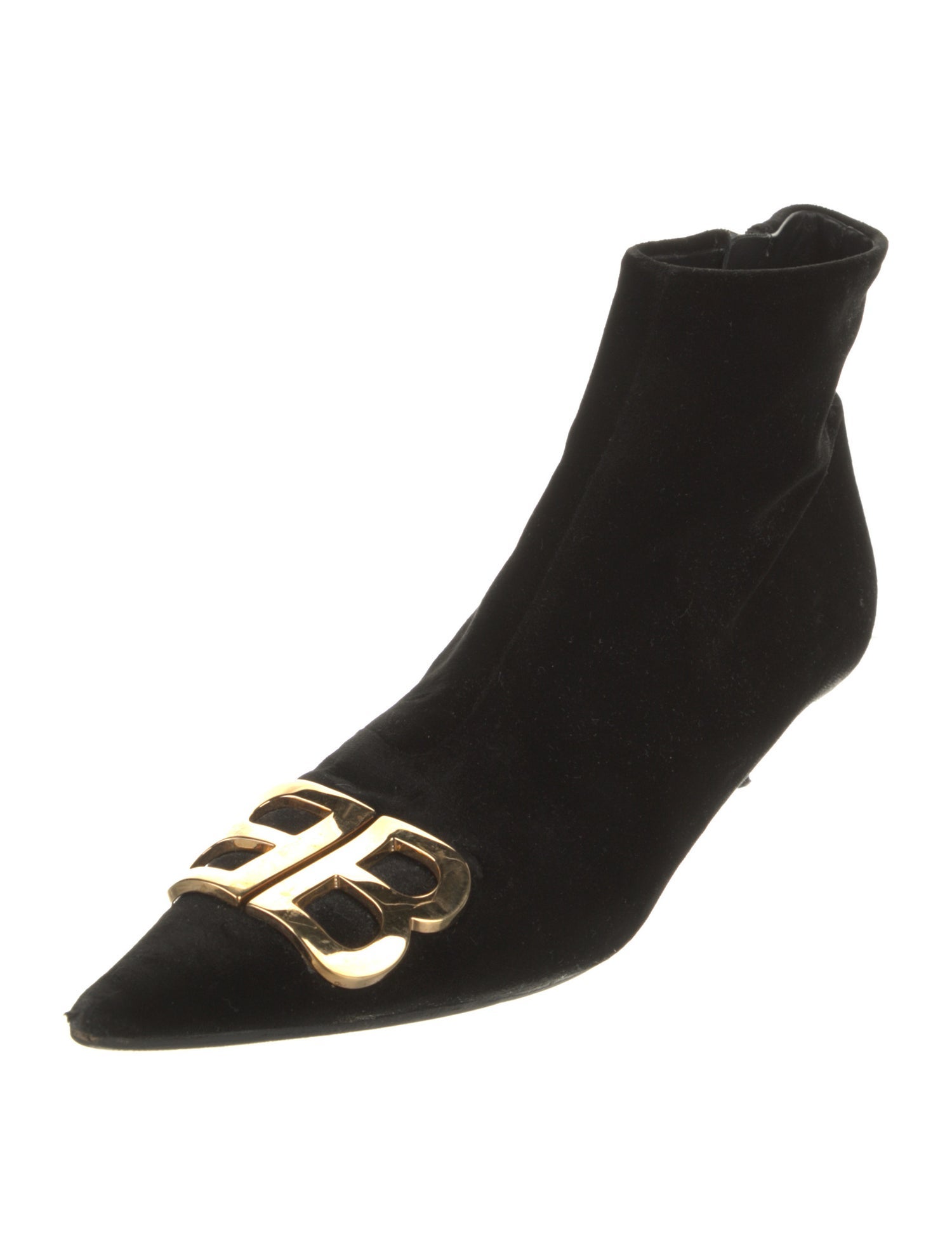 Balenciaga BB Knife Velvet Boots