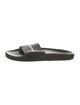 Balenciaga Leather Graphic Print Slides