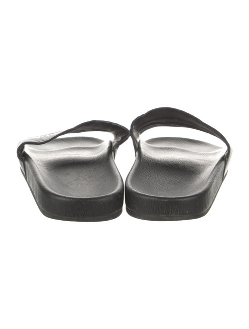 Balenciaga Leather Graphic Print Slides