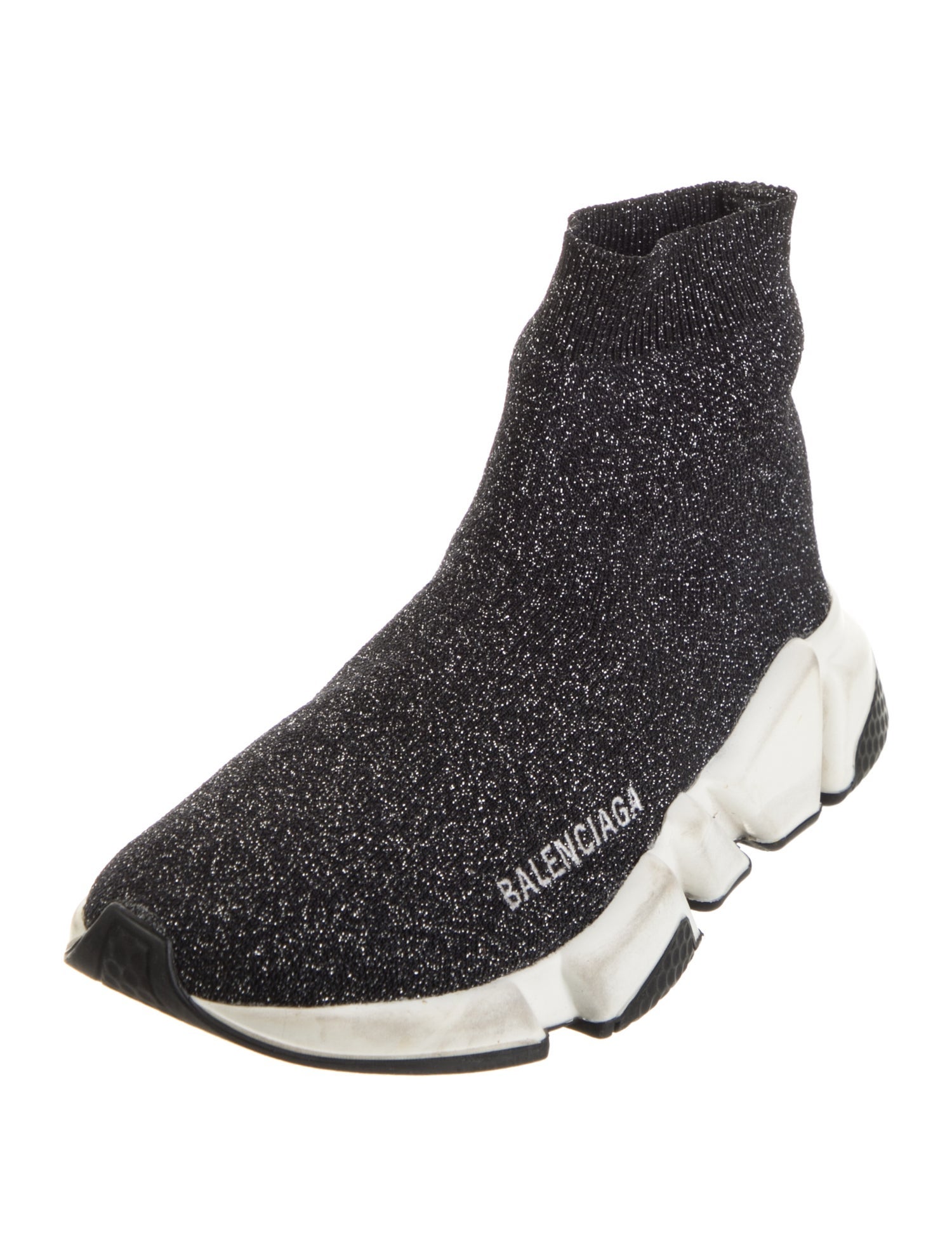 Balenciaga Speed Trainer 'Glitter' Sock Sneakers