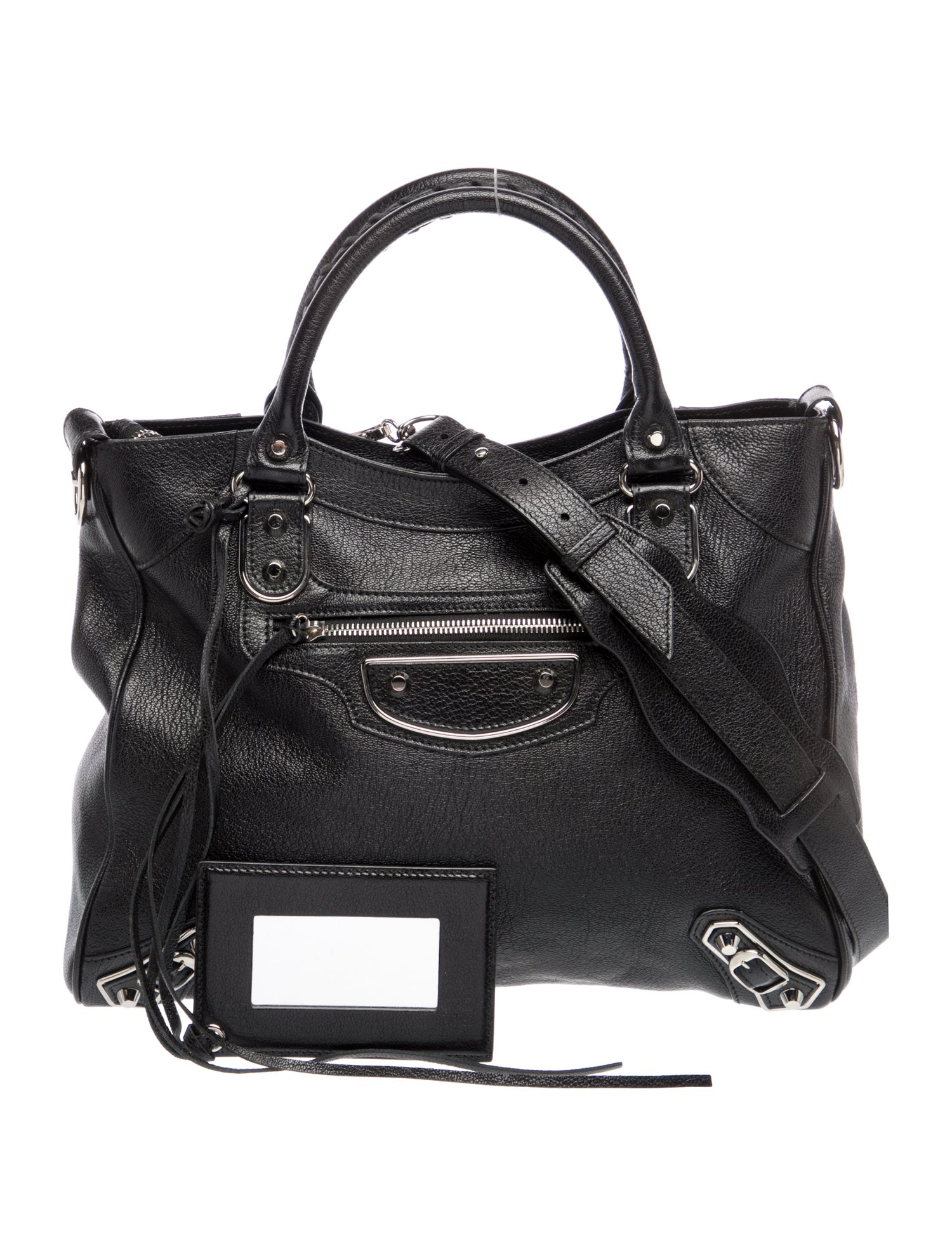 Balenciaga Leather metallic edge velo