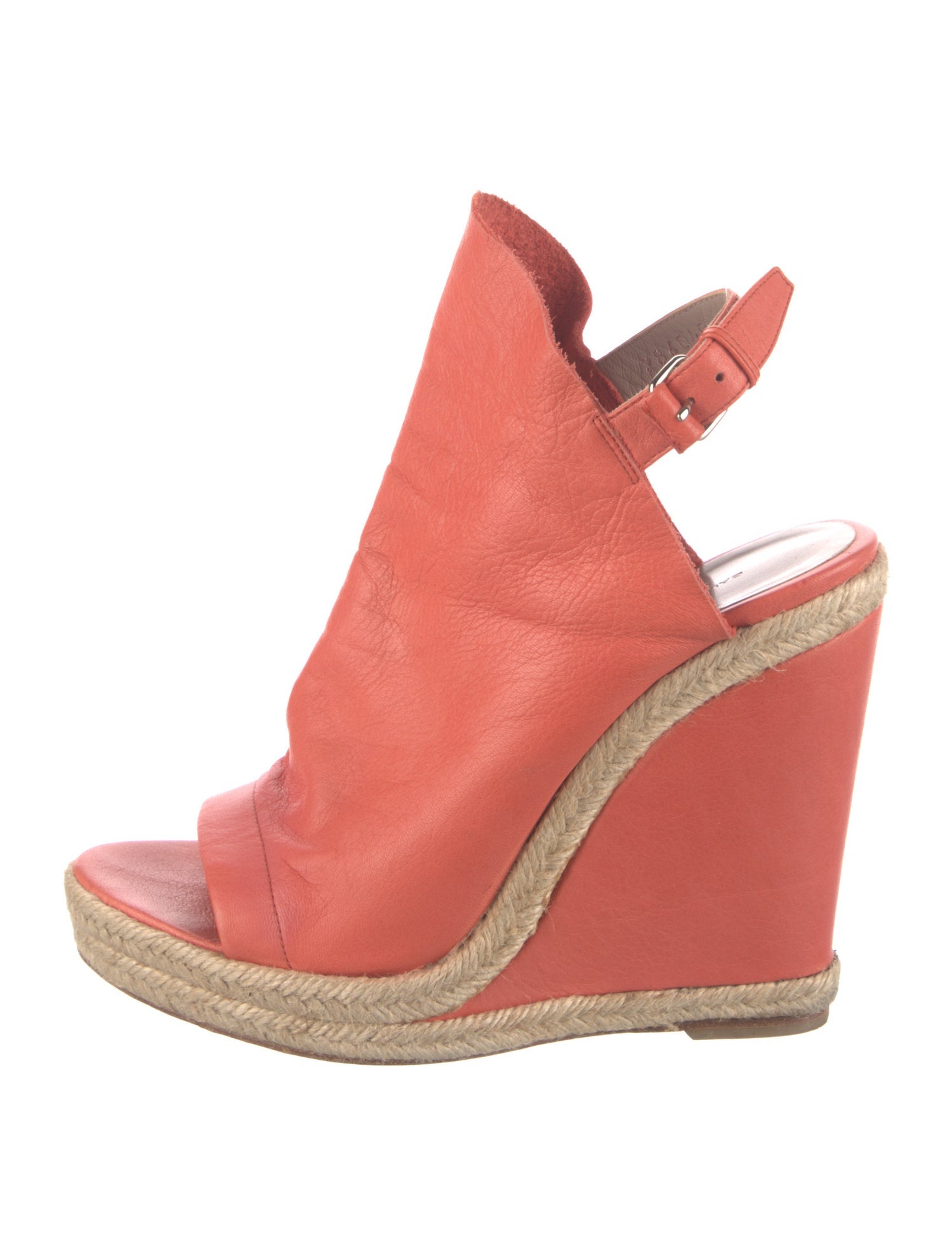 Balenciaga Leather Slingback Sandals