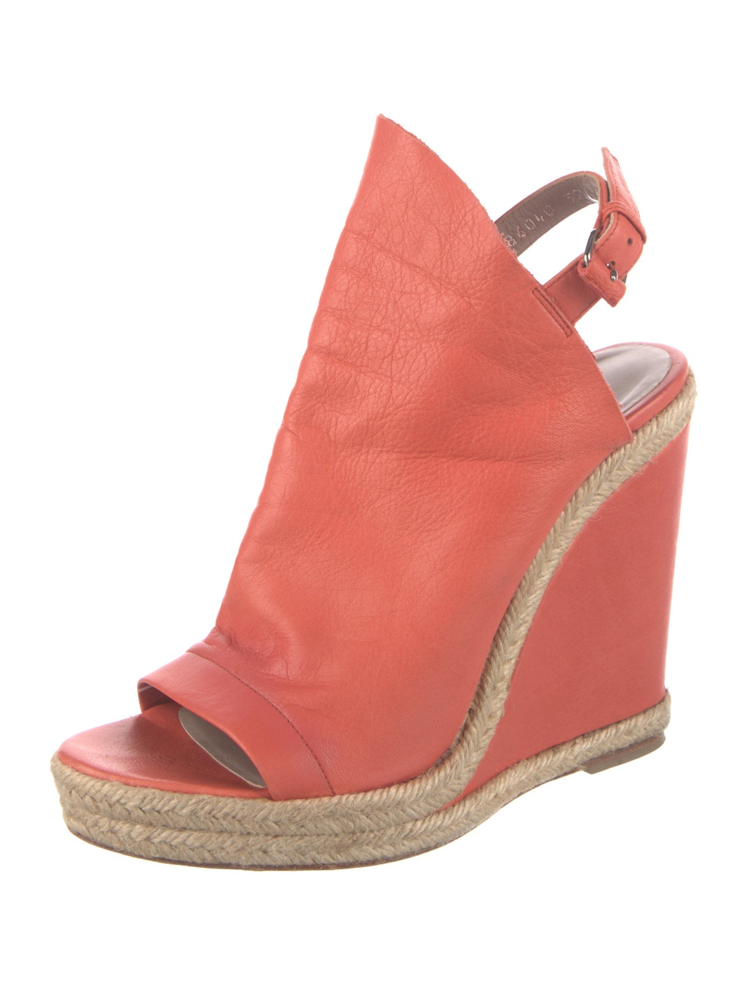 Balenciaga Leather Slingback Sandals