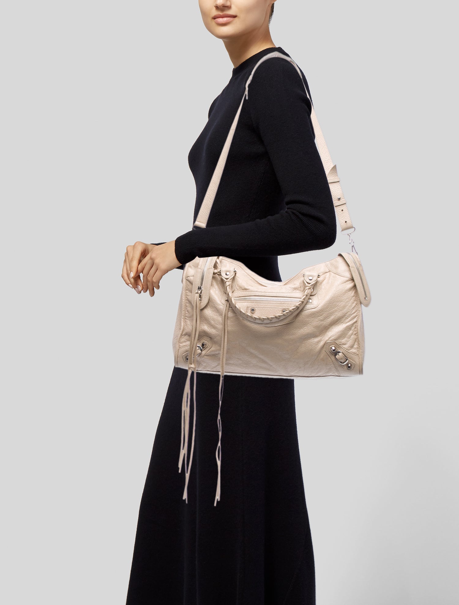 Balenciaga Leather Top Handle Bag