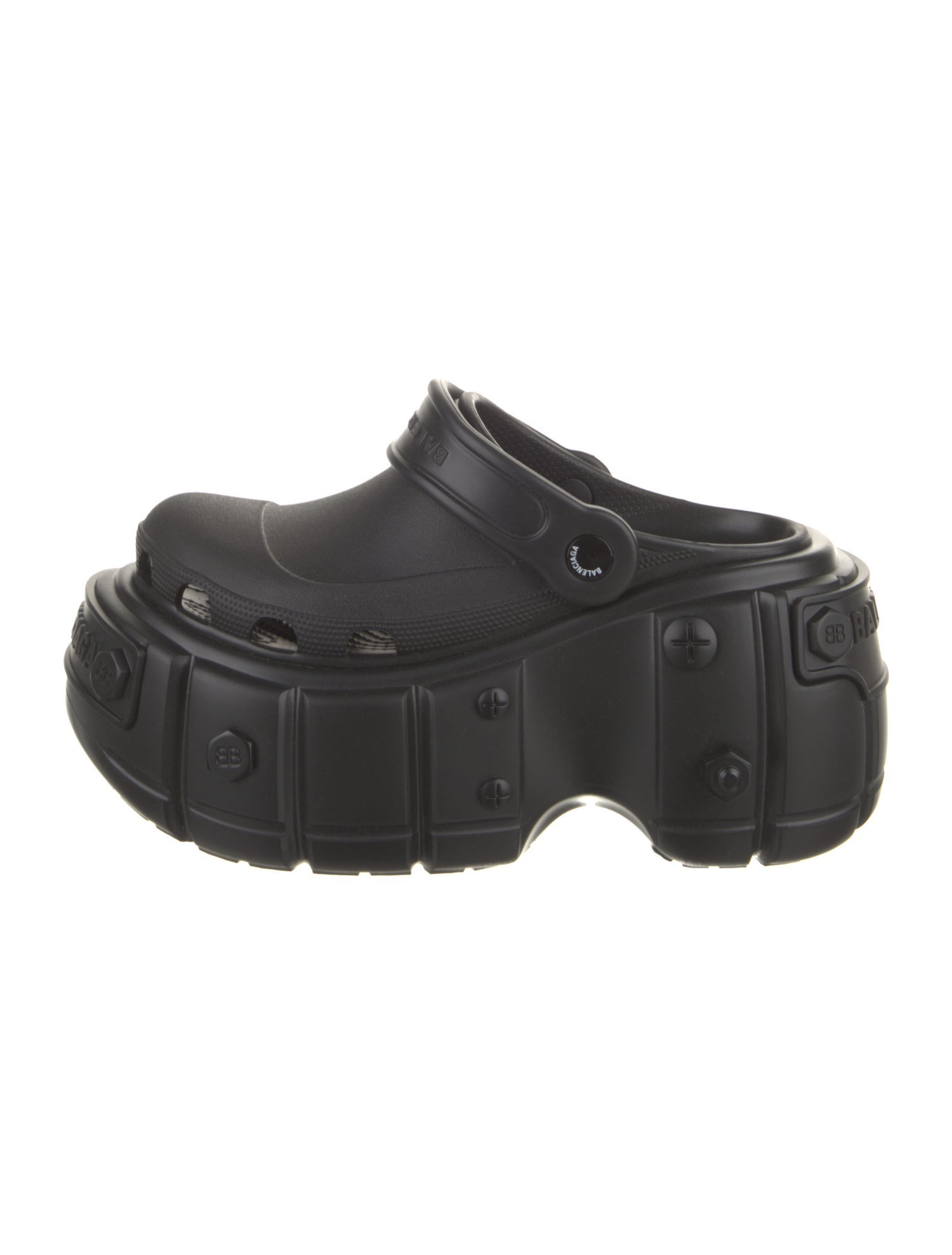 Balenciaga Rubber Slingback Sandals