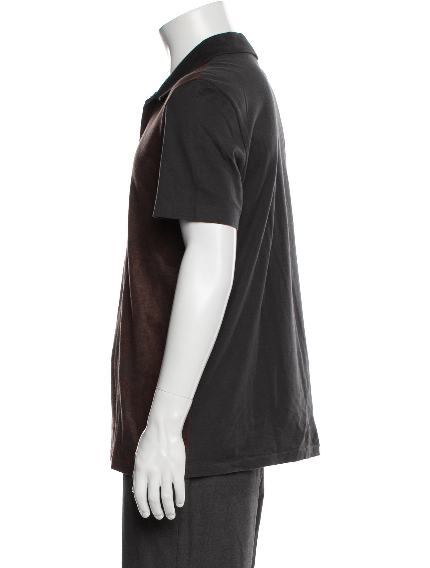 Balenciaga 2016 Colorblock Pattern Polo Shirt