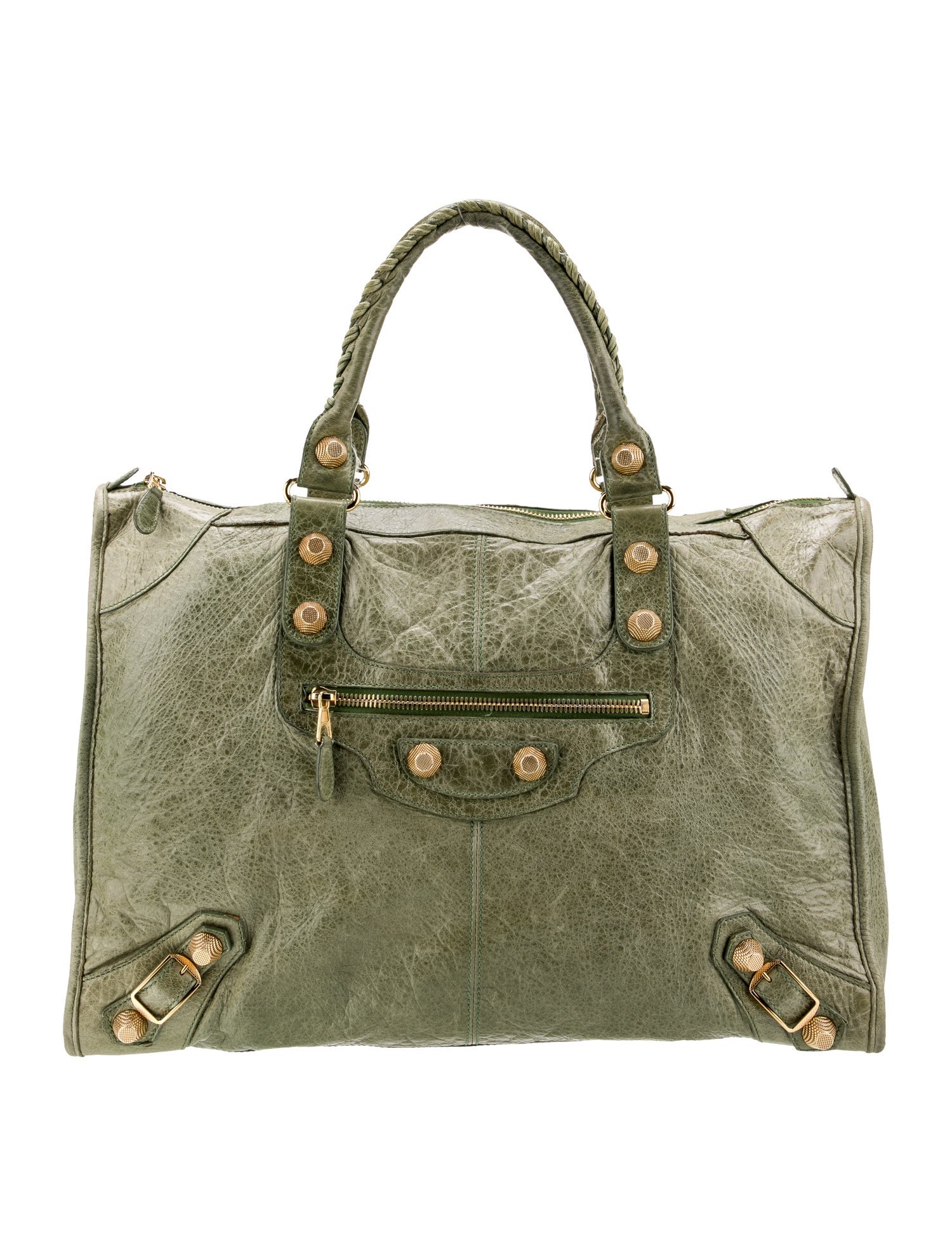 Balenciaga Leather Weekender