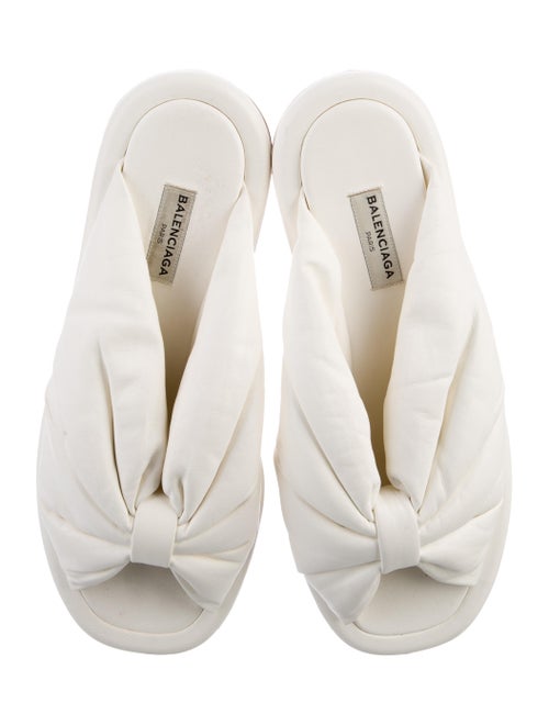 Balenciaga Leather Slides
