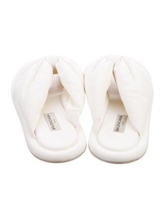 Balenciaga Leather Slides