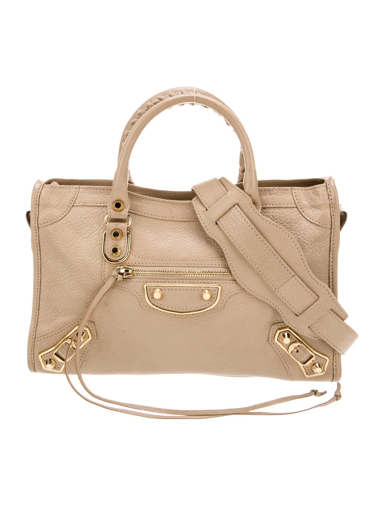 Balenciaga Leather Motocross City Metallic Edge