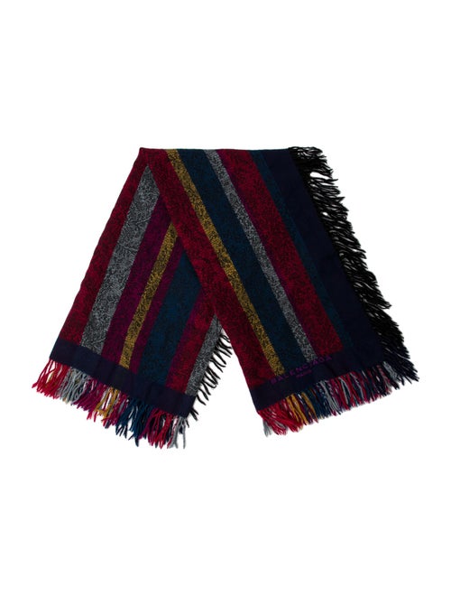 Balenciaga Wool Striped Scarf