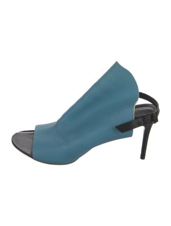 Balenciaga Leather Slingback Sandals