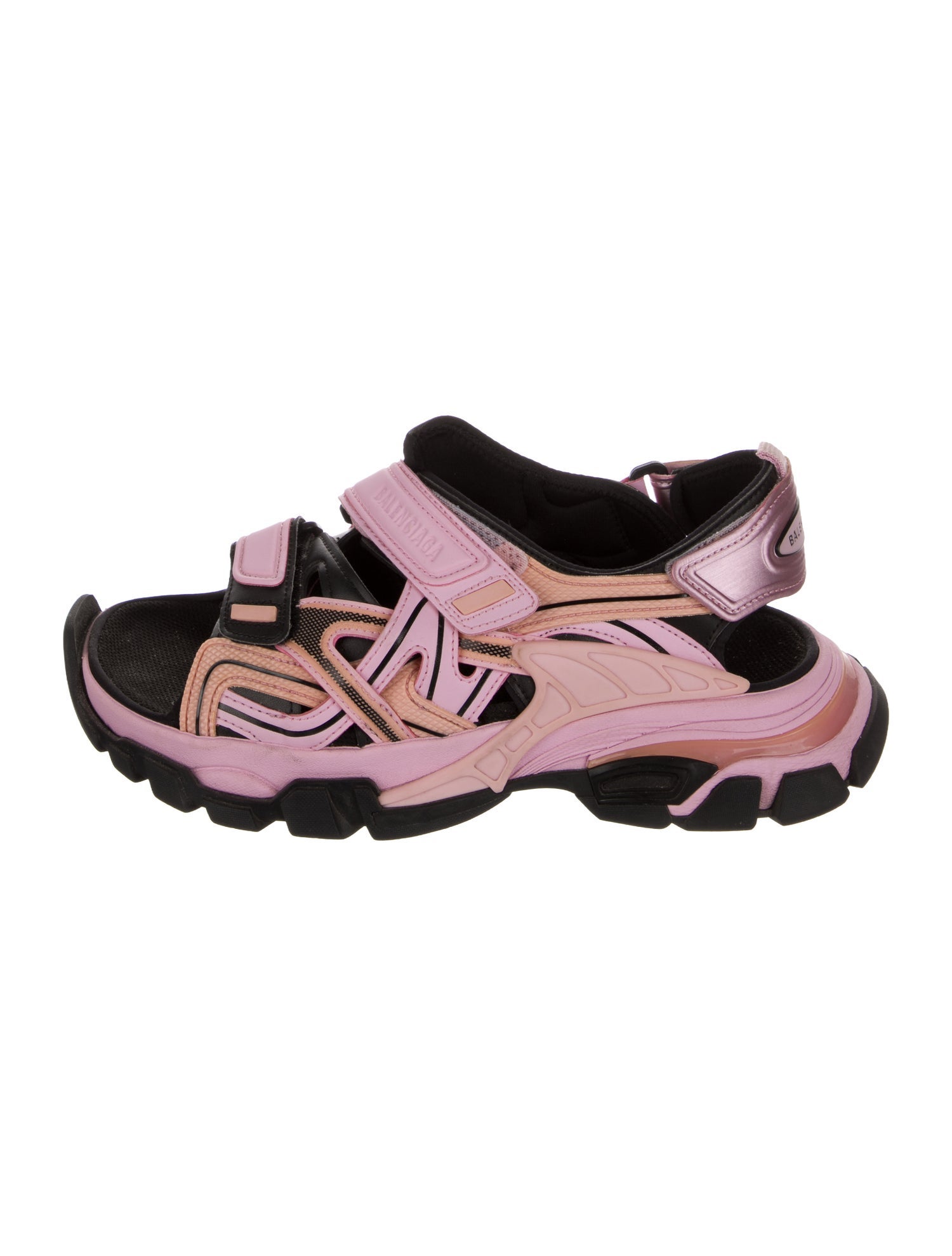 Balenciaga Rubber Printed Slingback Sandals