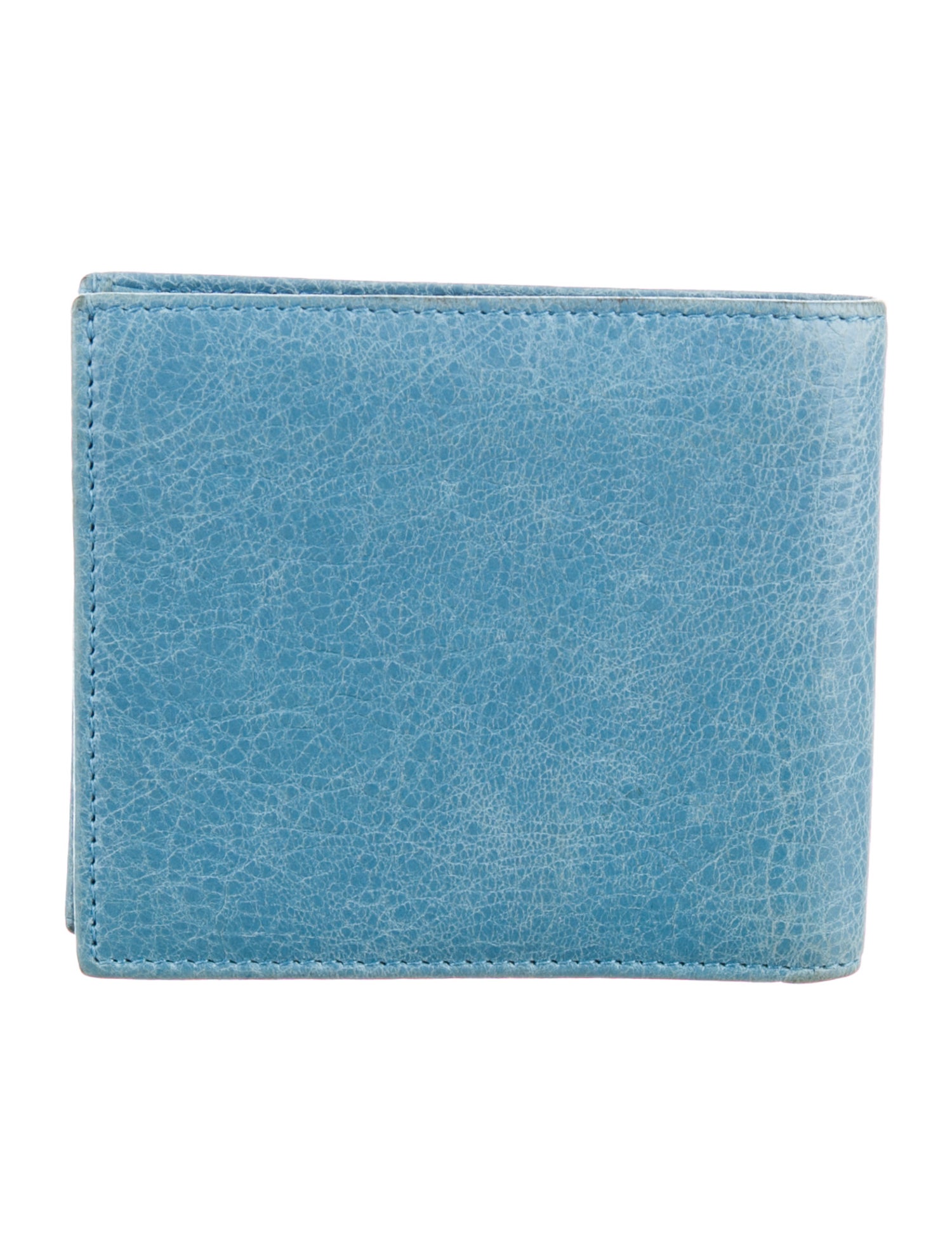 Balenciaga 2016 Crinkled Bifold Bifold Wallet