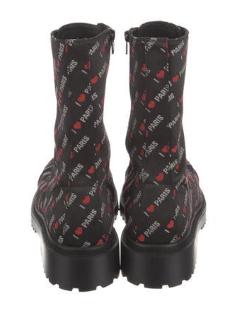 Balenciaga Printed Combat Boots