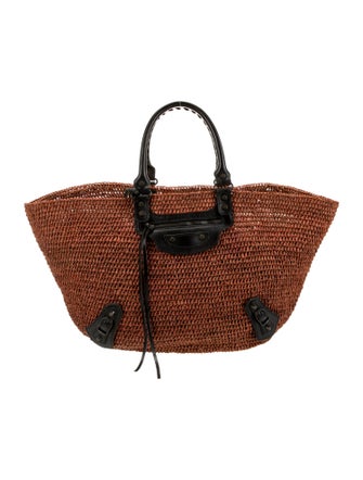 Balenciaga Raffia Panier Large