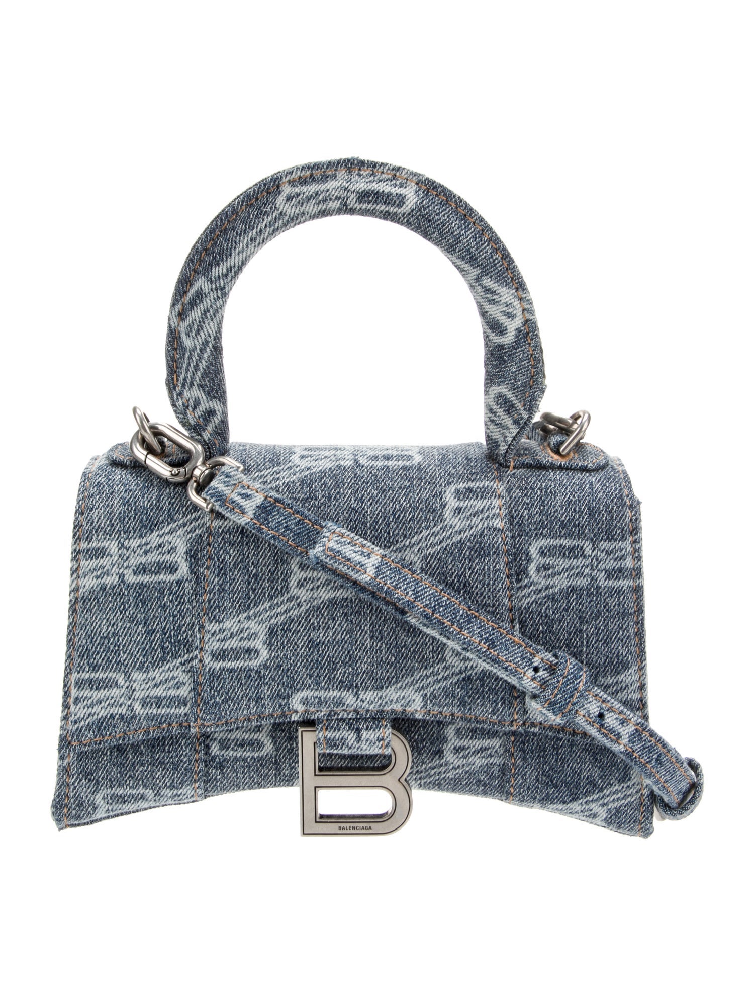 Balenciaga Denim Top Handle Bag 2023
