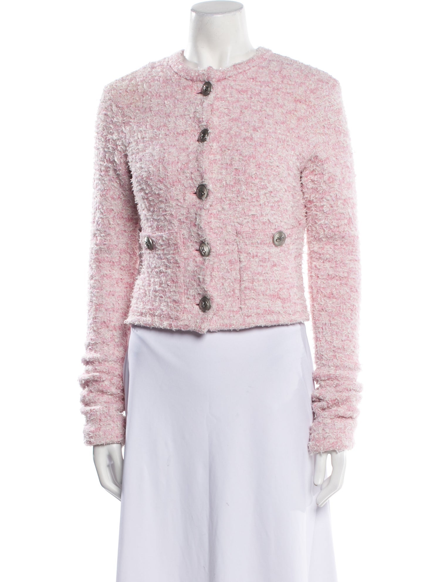 Balenciaga 2024 Tweed Pattern Evening Jacket