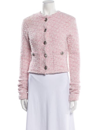 Balenciaga 2024 Tweed Pattern Evening Jacket