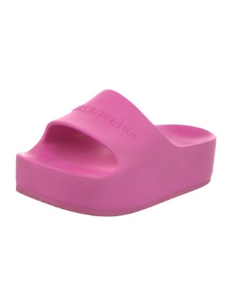 Balenciaga Rubber Printed Slides