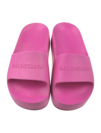 Balenciaga Rubber Printed Slides