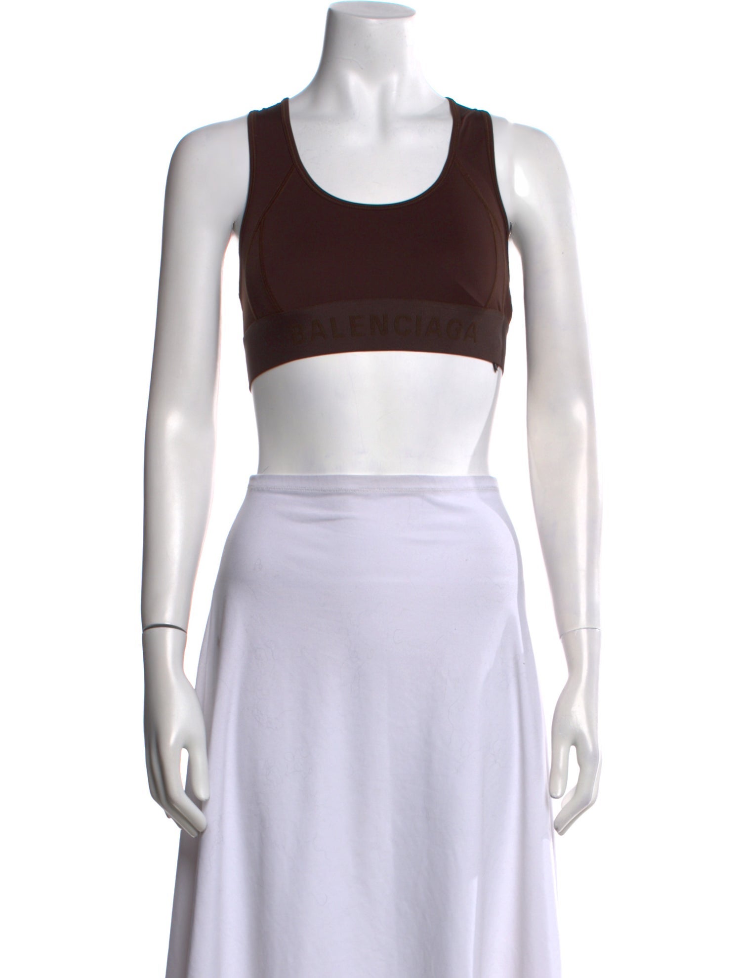 Balenciaga 2023 Scoop Neck Crop Top