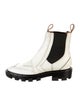 Balenciaga Leather Colorblock Pattern Chelsea Boots