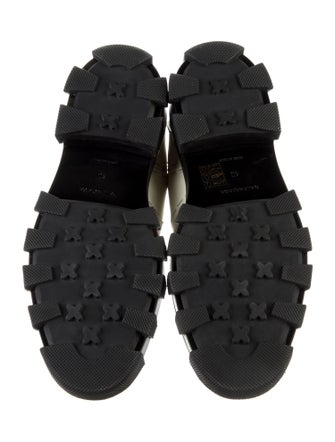 Balenciaga Leather Colorblock Pattern Chelsea Boots