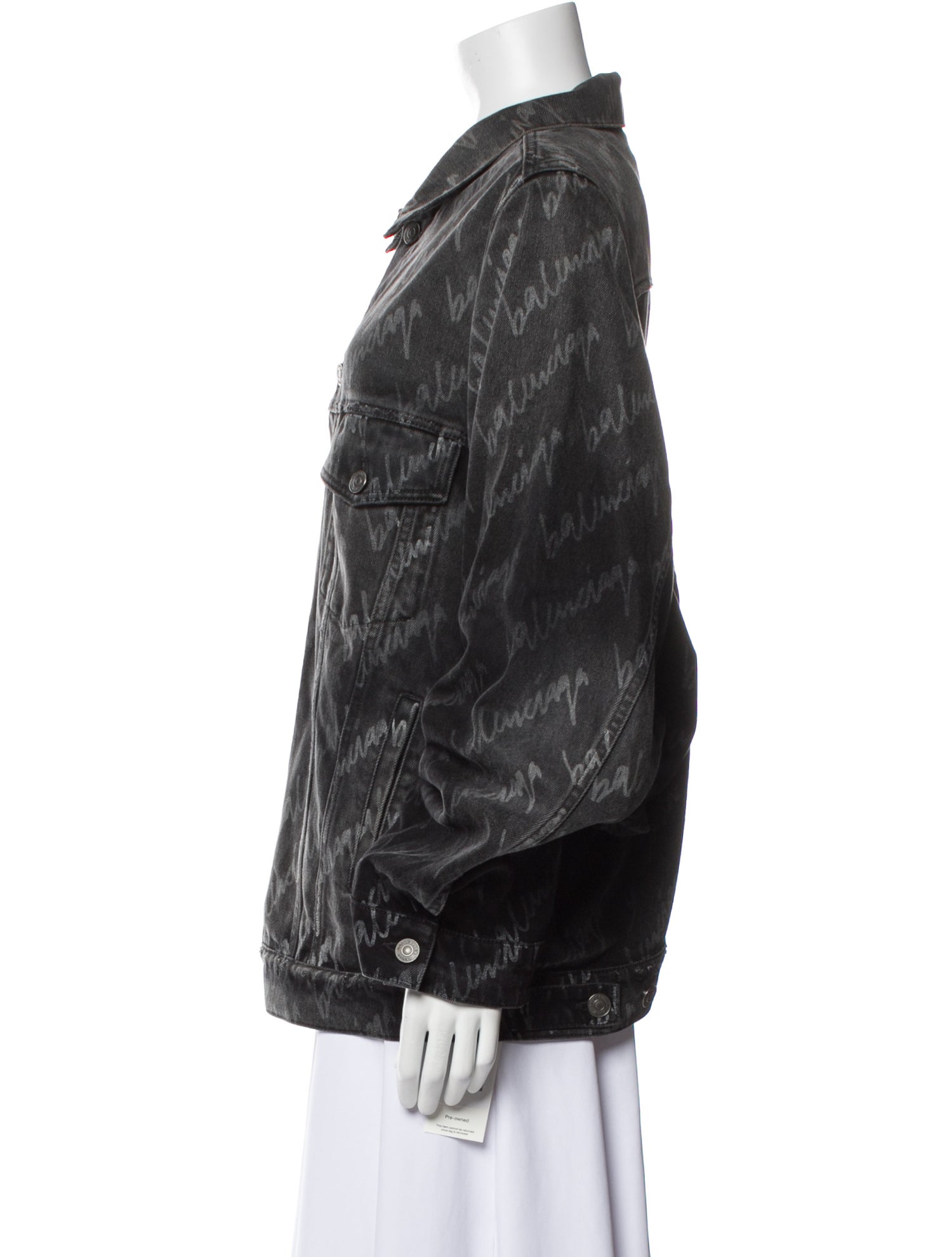 Balenciaga 2021 'Script' Denim Jacket