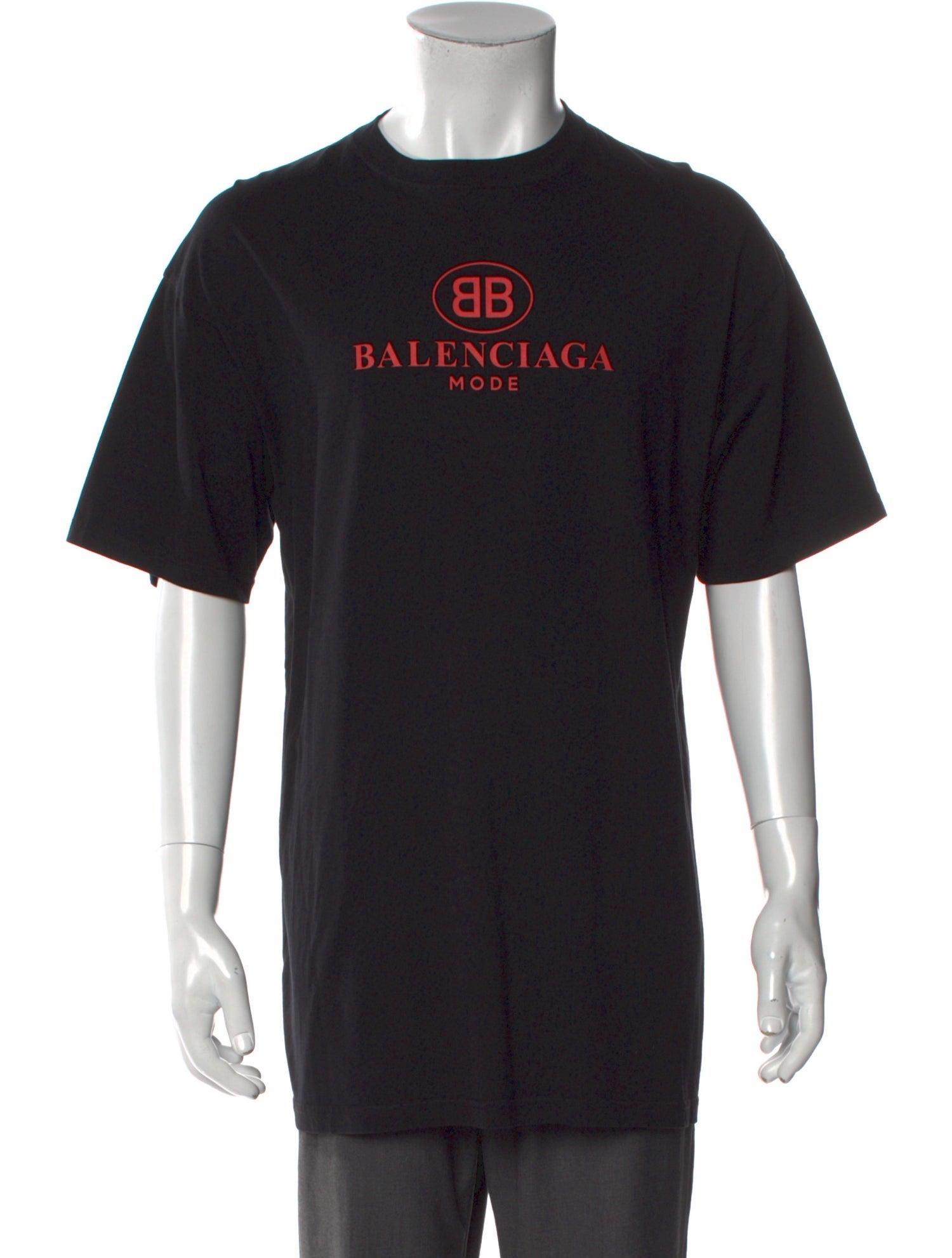 Balenciaga Graphic Print Crew Neck T-Shirt