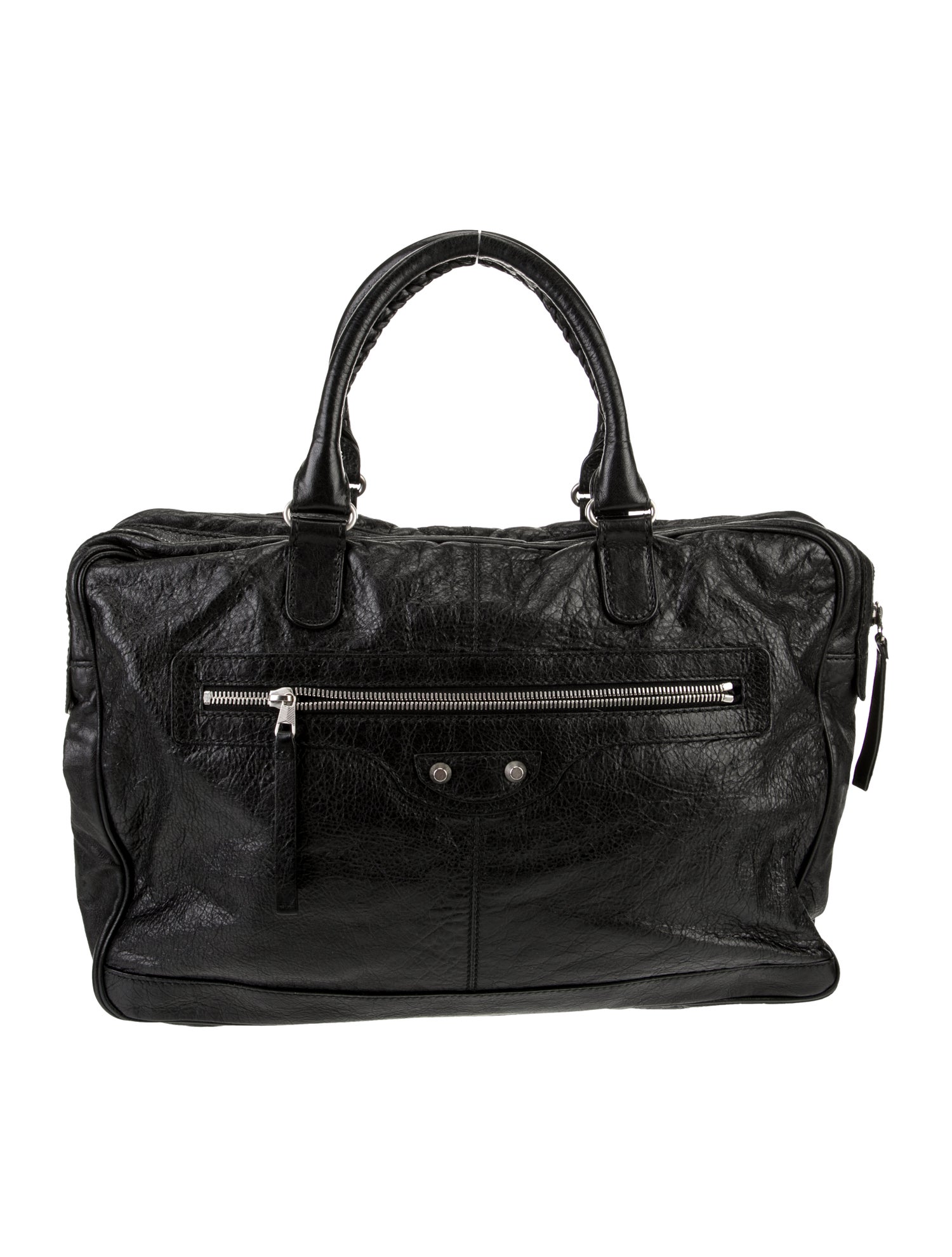 Balenciaga Leather Weekender Bag