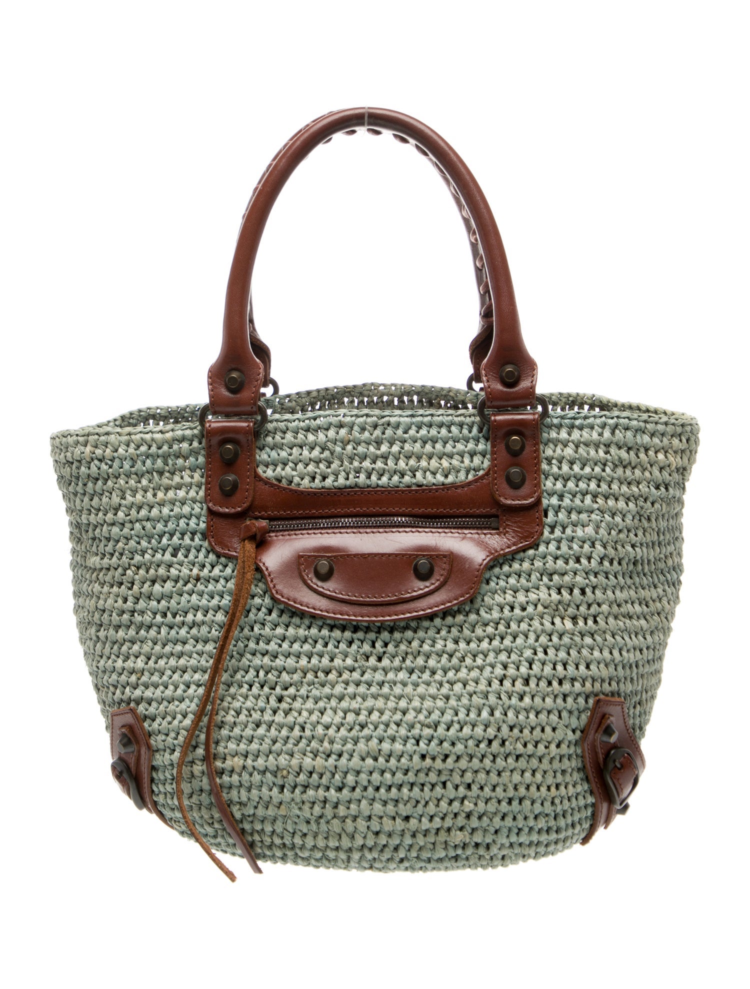 Balenciaga Raffia Panier