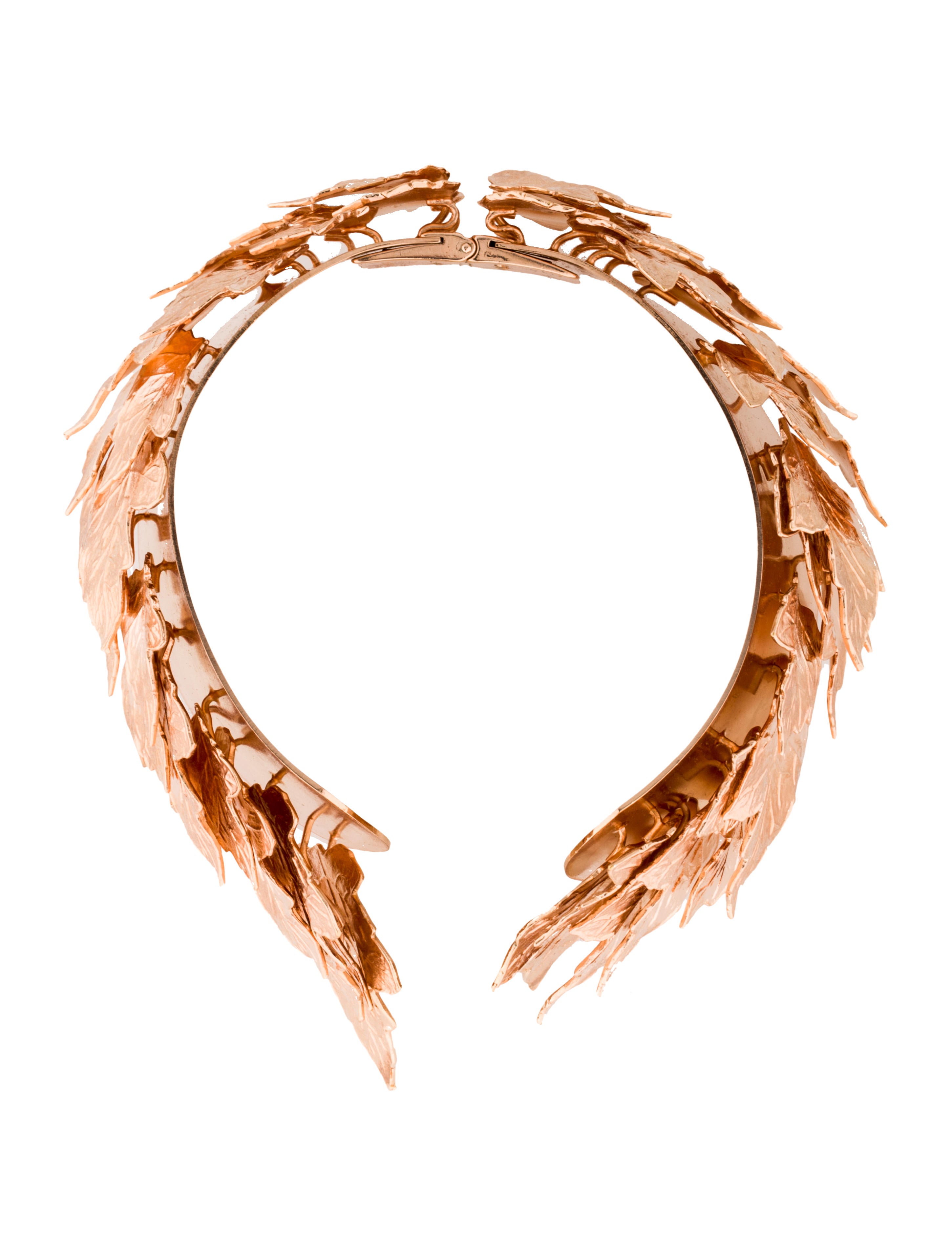 Balenciaga Leaf Hinged Collar Necklace Necklaces BAL34969 The RealReal