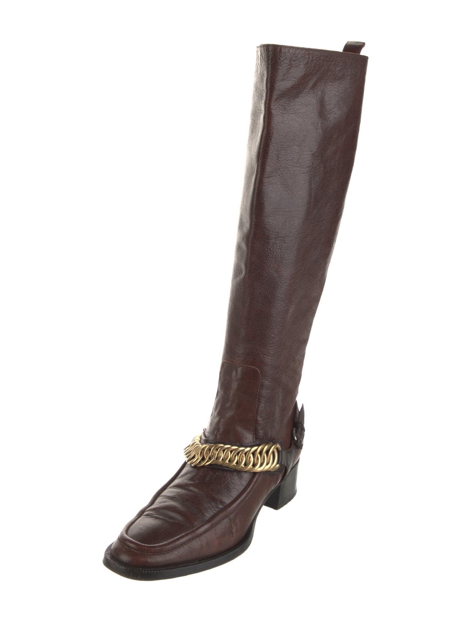 Balenciaga Leather Riding Boots