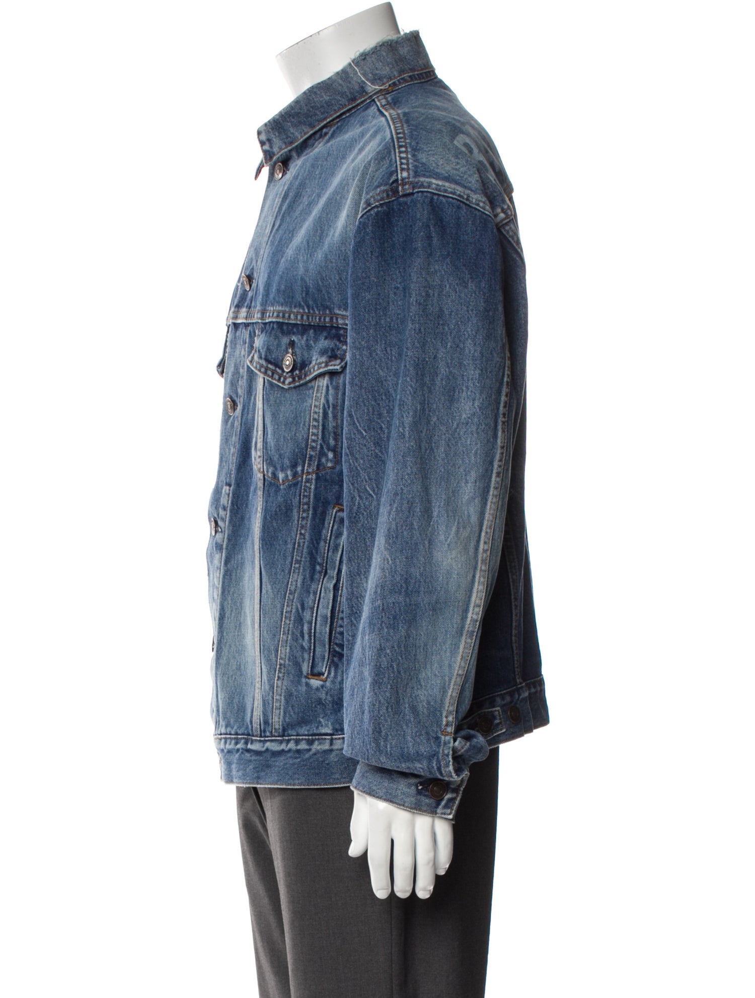 Balenciaga 2020 Signature Logo Denim Jacket w/ Tags