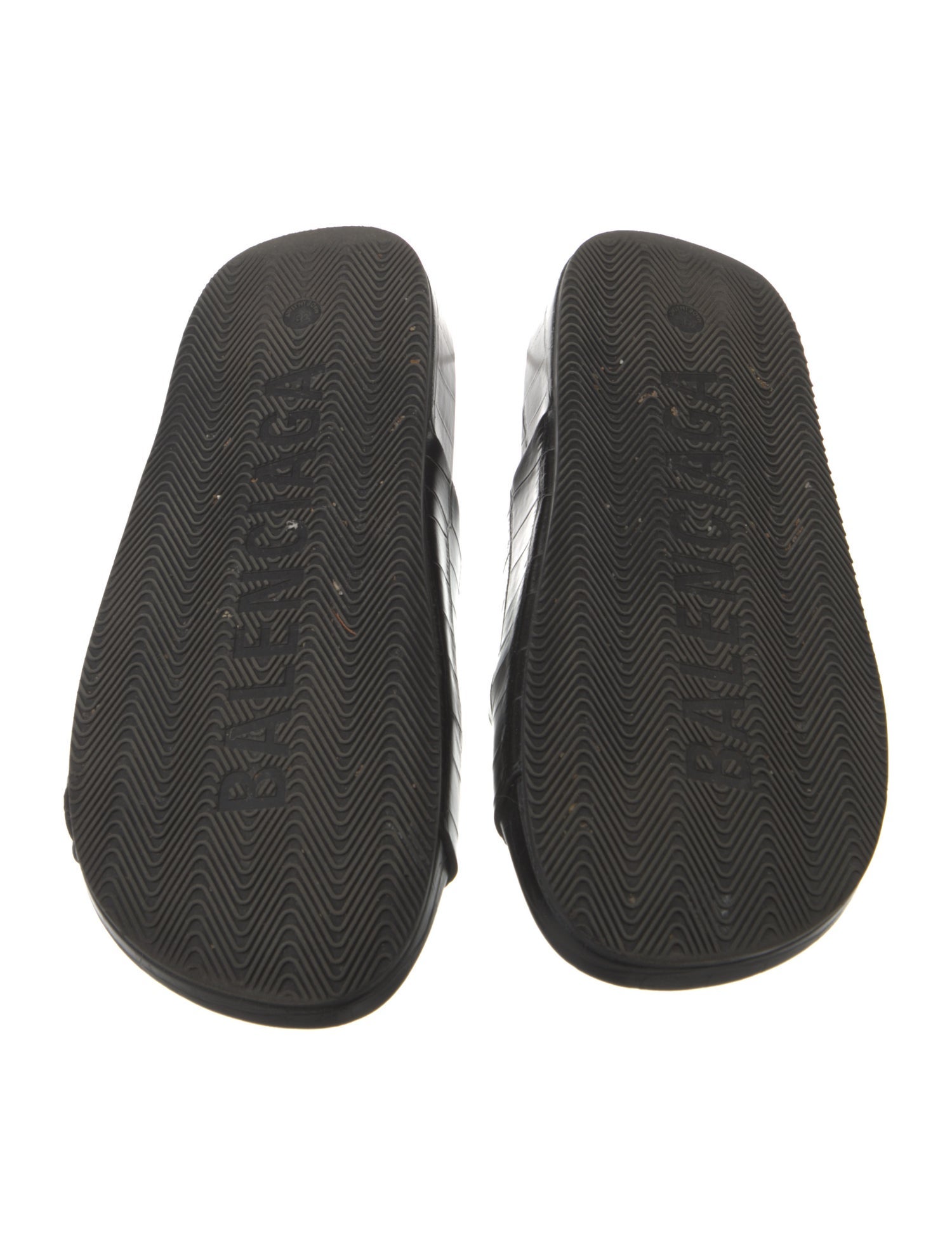 Balenciaga Leather Slides