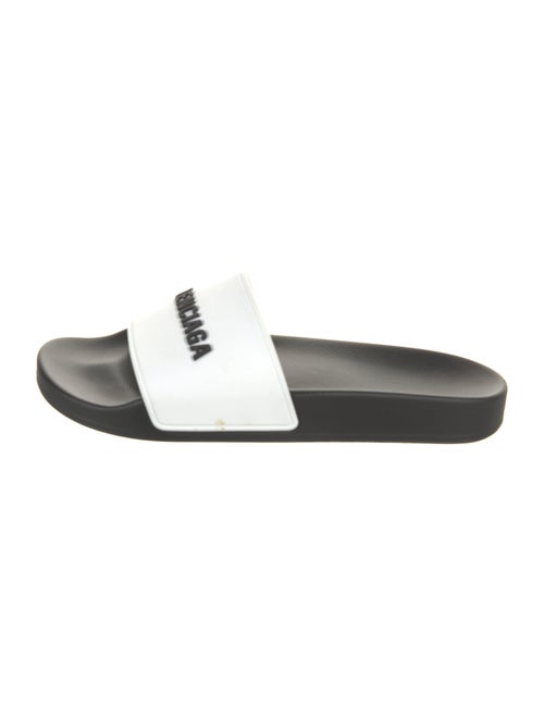 Balenciaga Rubber Graphic Print Slides