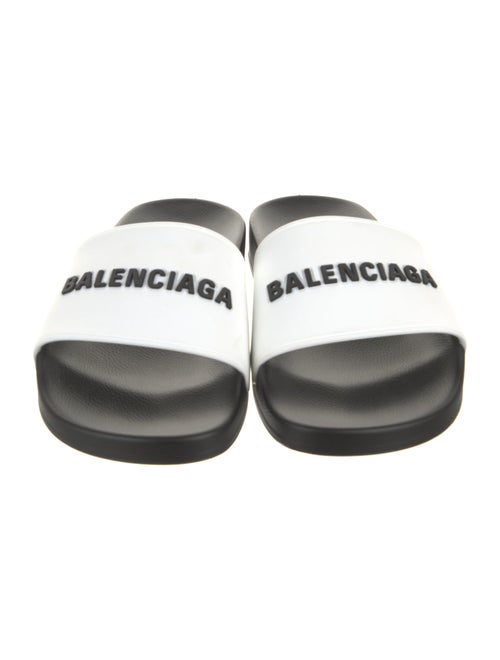 Balenciaga Rubber Graphic Print Slides