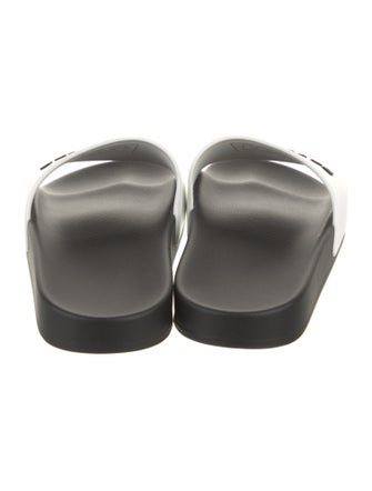 Balenciaga Rubber Graphic Print Slides