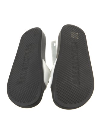 Balenciaga Rubber Graphic Print Slides