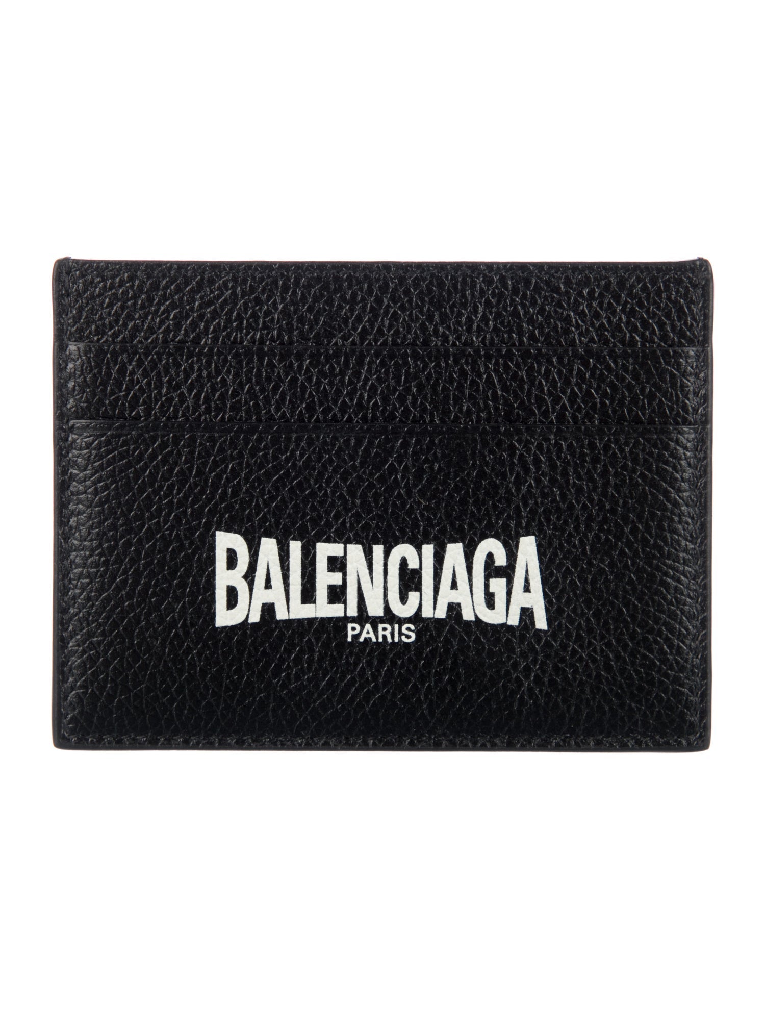 Balenciaga Leather Graphic Print Card Holder