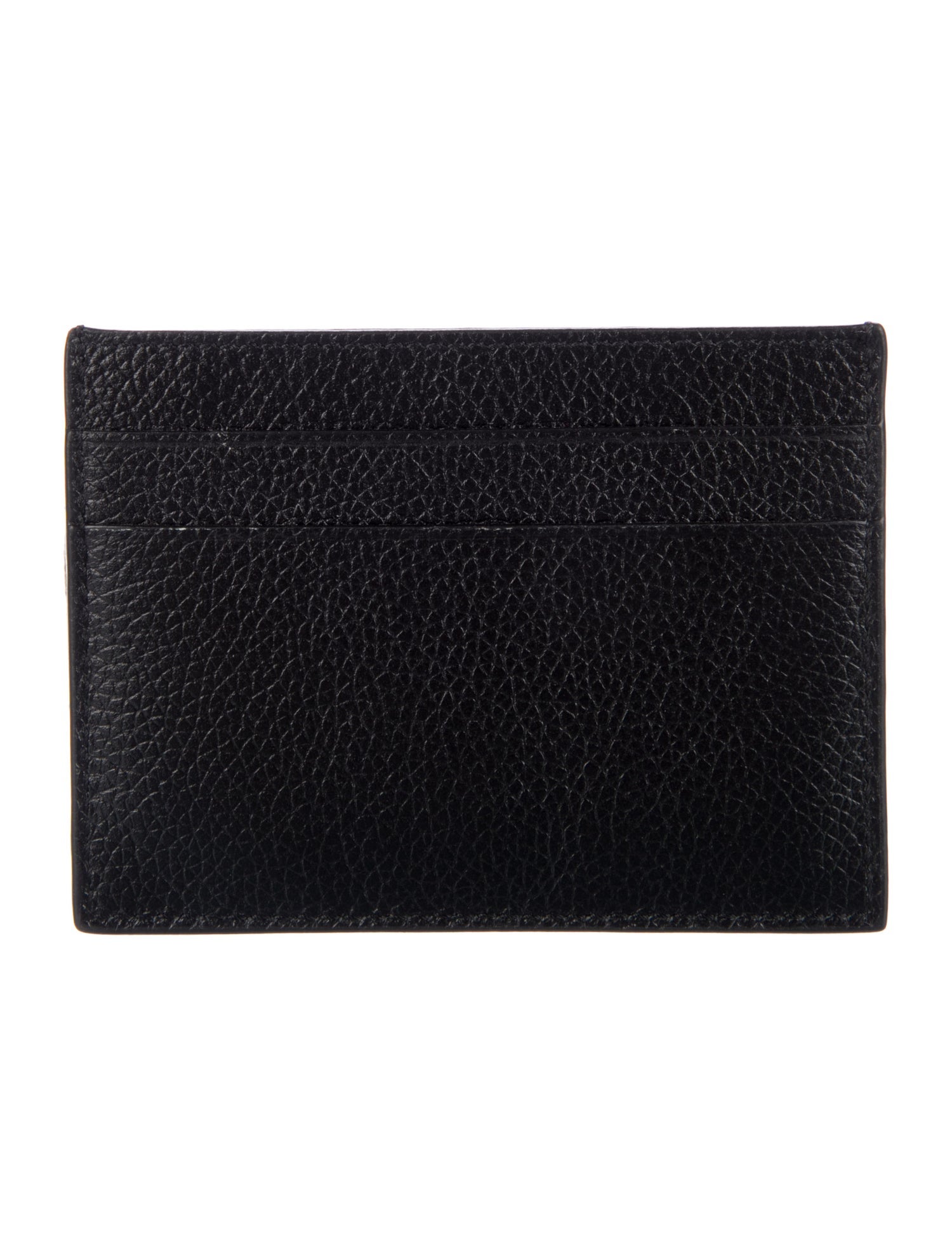 Balenciaga Leather Graphic Print Card Holder