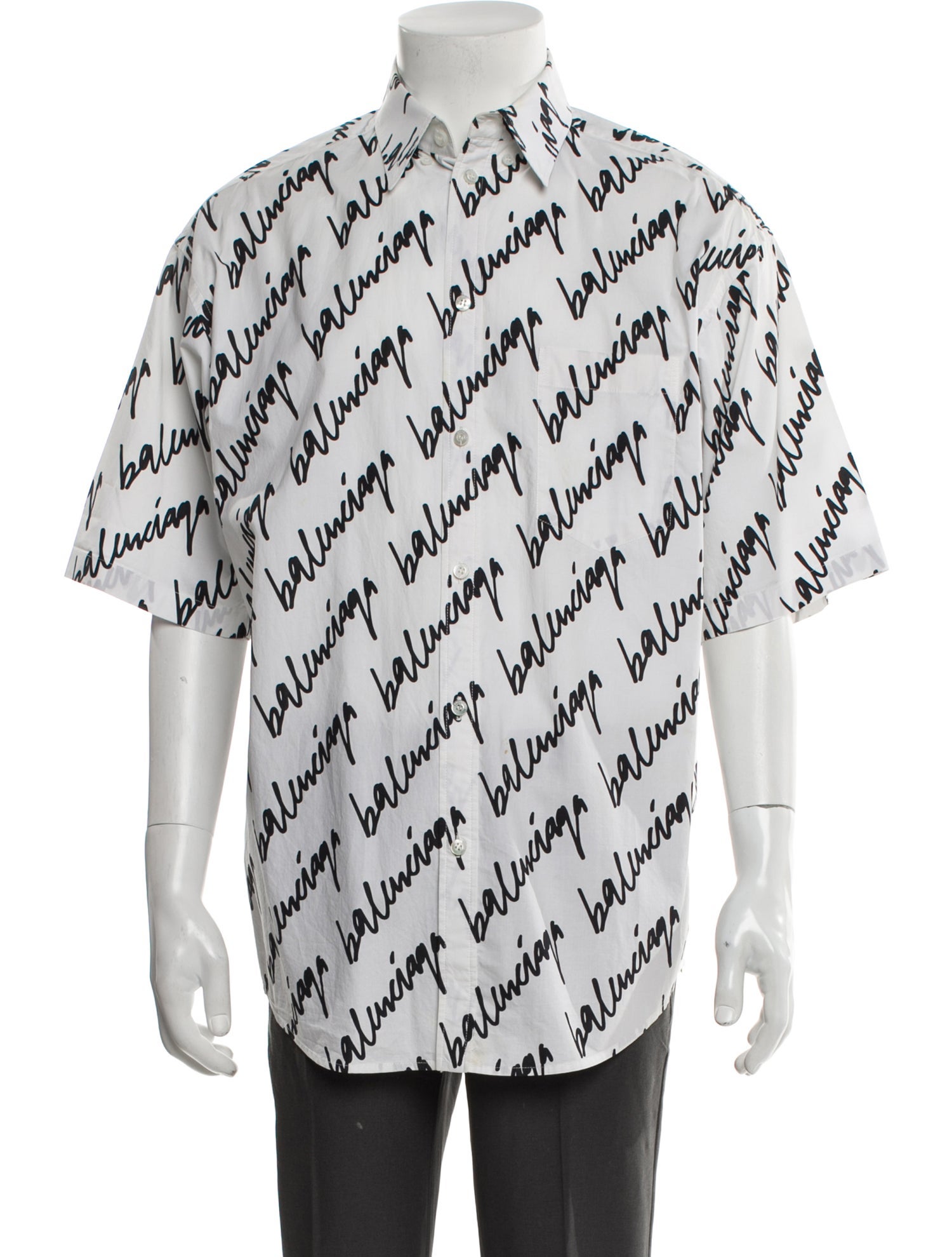 Balenciaga 2021 Printed Shirt