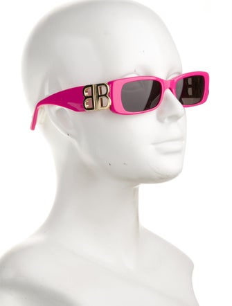 Balenciaga Square Tinted Sunglasses