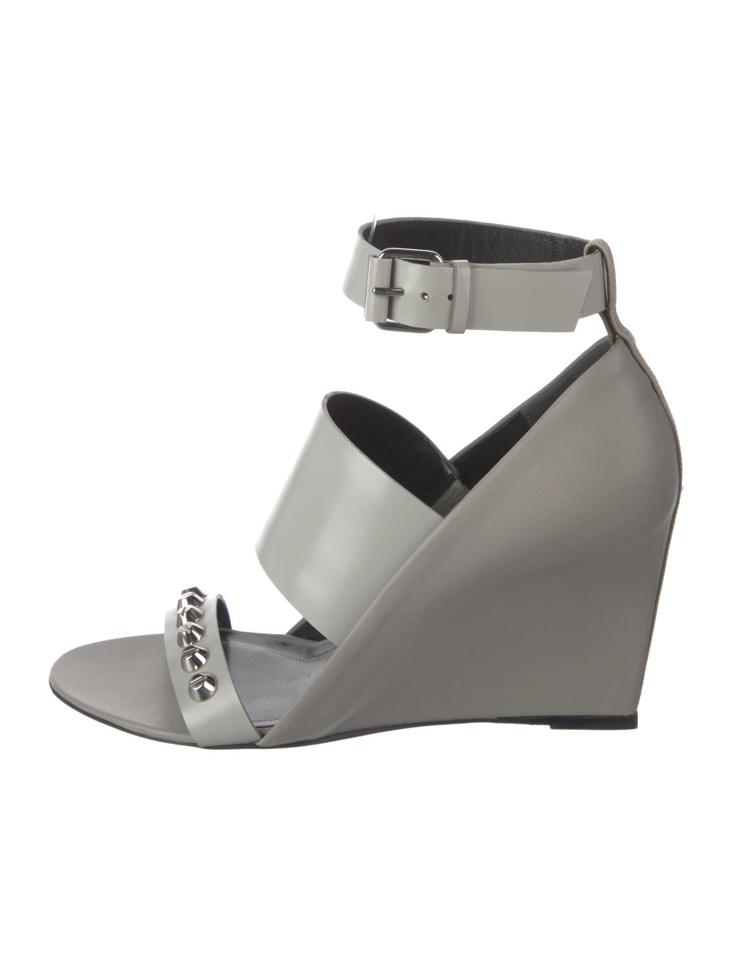 Balenciaga Leather Printed Sandals