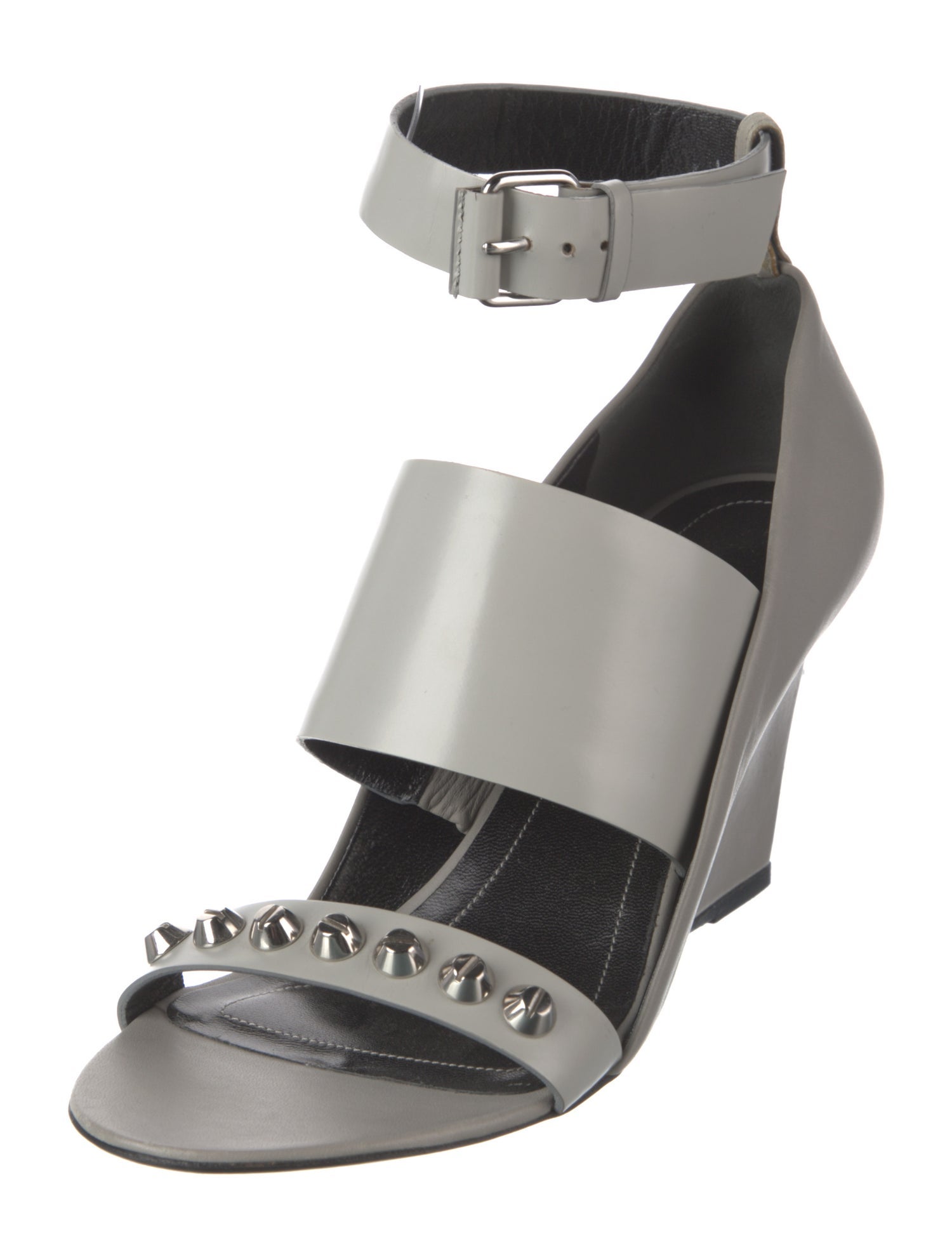 Balenciaga Leather Printed Sandals