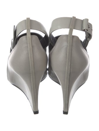 Balenciaga Leather Printed Sandals